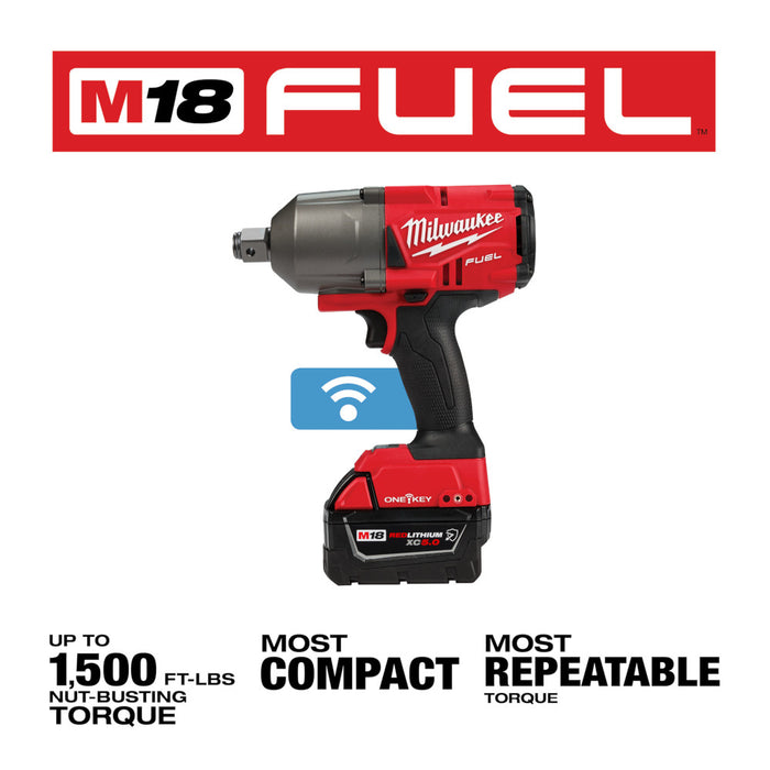MILWAUKEE M18 FUEL™ w/ ONE-KEY™ High Torque Impact Wrench 3/4" Friction Ring Kit