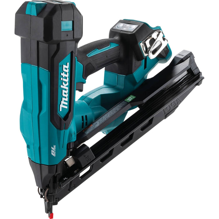 Makita XNB08Z 18V LXT® Lithium-Ion Brushless Cordless 2-1/2” Angled Finish Nailer, 15 Ga., Tool Only