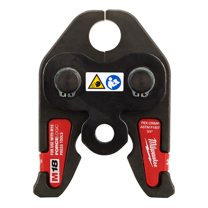 Mordazas de engarzado PEX de 3/4" MILWAUKEE para herramientas de prensa M18™ FORCE LOGIC™