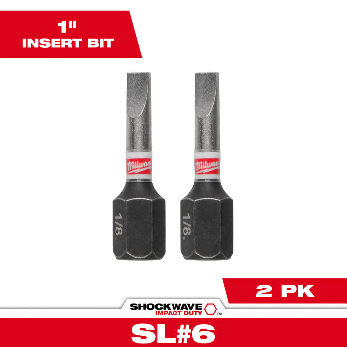 Milwaukee Tools SL 1/8” 1” Insert Bit 2PK 48-32-4416