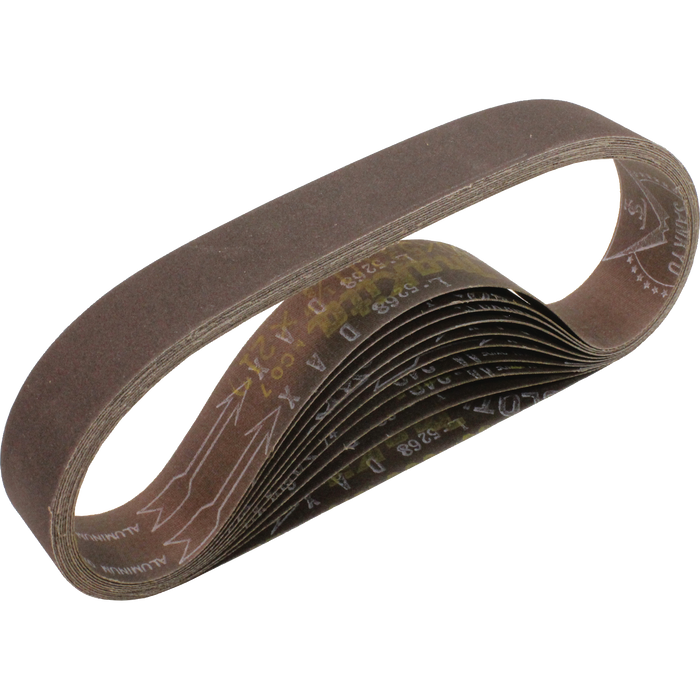 Makita Sanding Belts, 1-1/8" x 21" 10 Pack 180 Grit