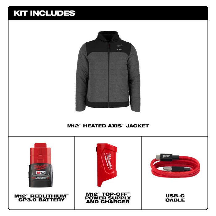 Kit de chaqueta con calefacción AXIS™ MILWAUKEE M12™
