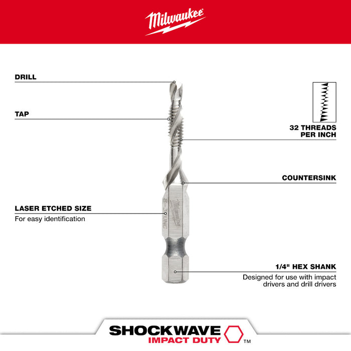 Milwaukee Tools 8-32 SAE IMPACT DRILL TAP 48-89-4870
