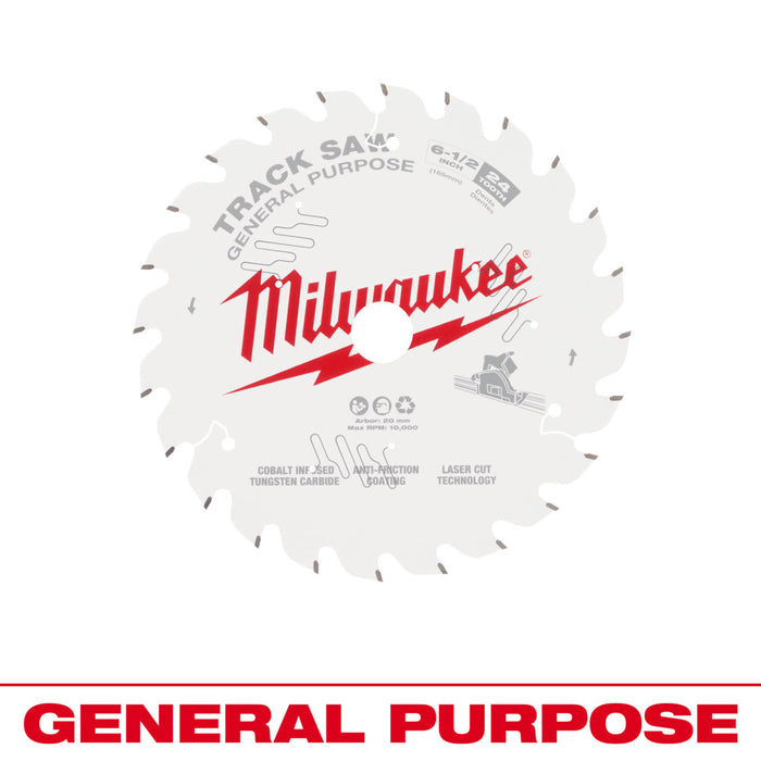 MILWAUKEE 6-1/2" 24T Track Saw Blade