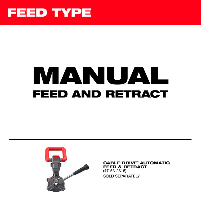 MILWAUKEE M18 Drum Machine Kit w/ 3/8" Cable