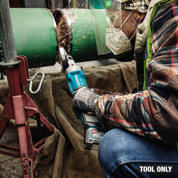 Makita GAG16Z 40V max XGT® Brushless Cordless 5" Paddle Switch Flathead Grinder, Variable Speed, with Electric Brake, Tool Only