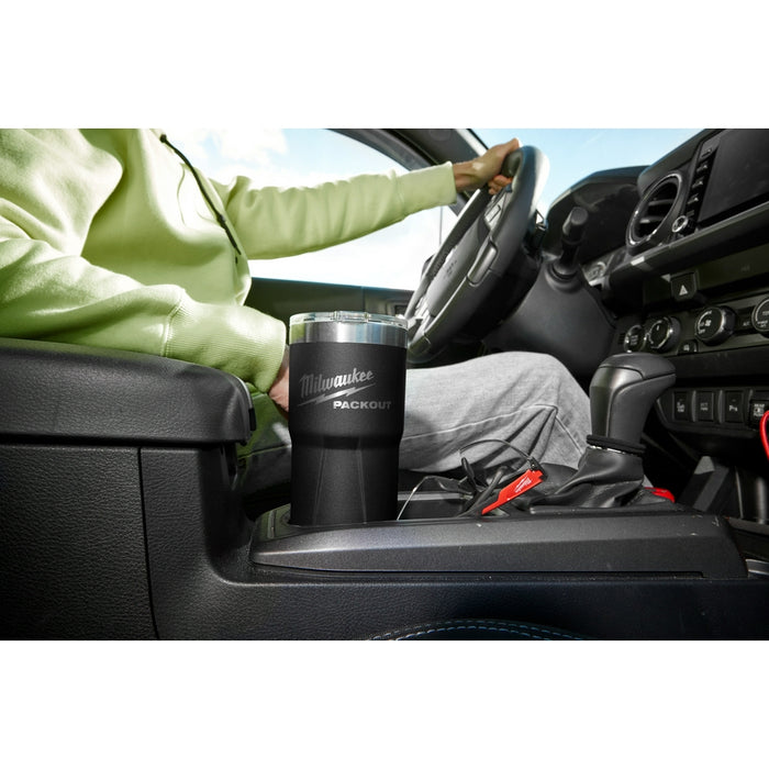 MILWAUKEE PACKOUT Black 20oz Tumbler Q4