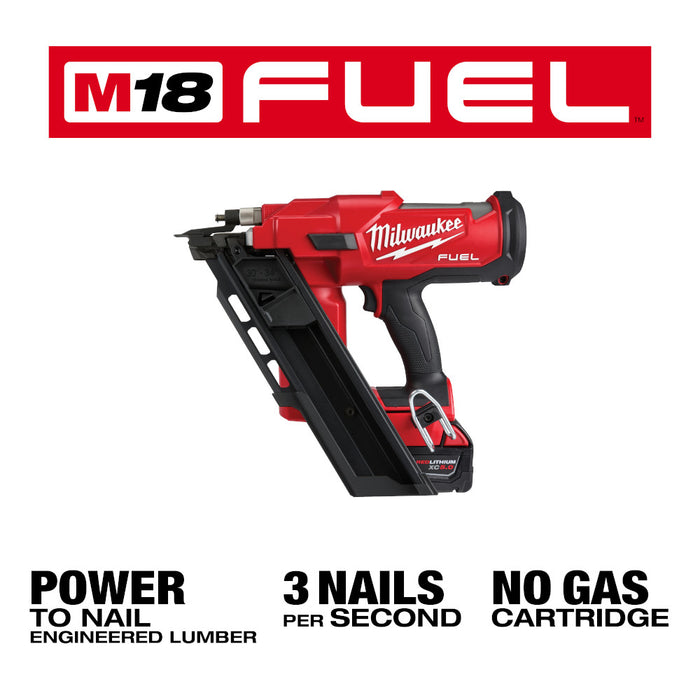 MILWAUKEE M18 FUEL™ 30 Degree Framing Nailer Kit
