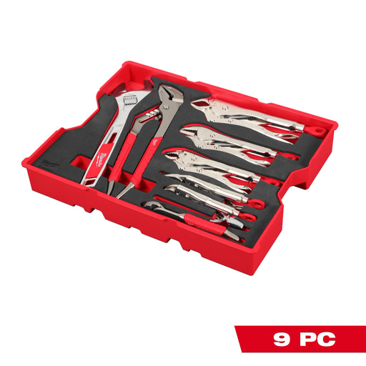 9pc Pliers & Wrench Set w/Foam