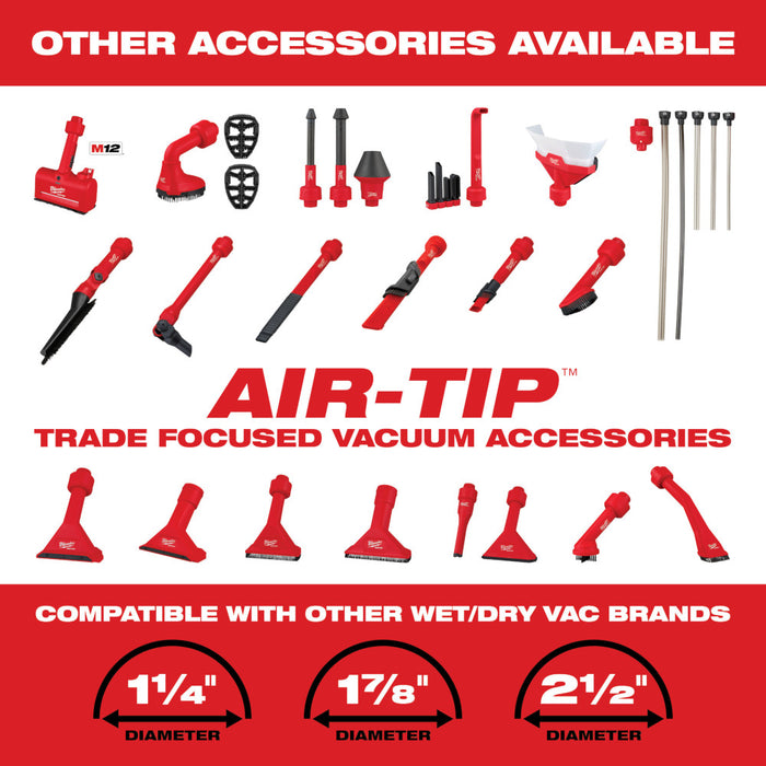 MILWAUKEE AIR-TIP™ 3 PC. Automotive Vacuum Tool Kit
