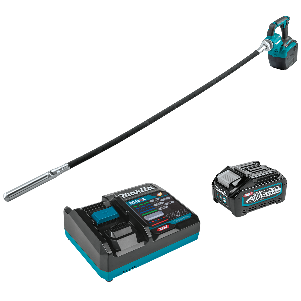MAKITA 40V MAX XGT® 5‑1/2' Concrete Vibrator Kit — The Power Tool Store