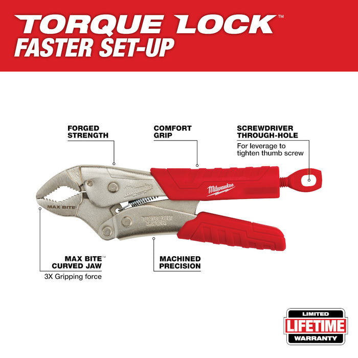 MILWAUKEE 2 PIEZAS. Juego de alicates de bloqueo TORQUE LOCK™ MAXBITE™ de 7" y 10"