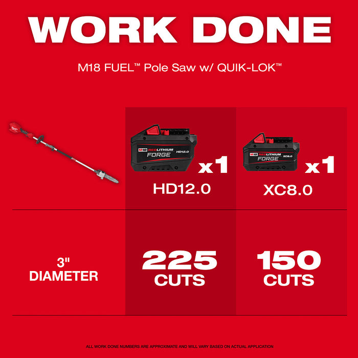 MILWAUKEE M18 FUEL™ QUIK-LOK™ Pole Saw (Tool Only)