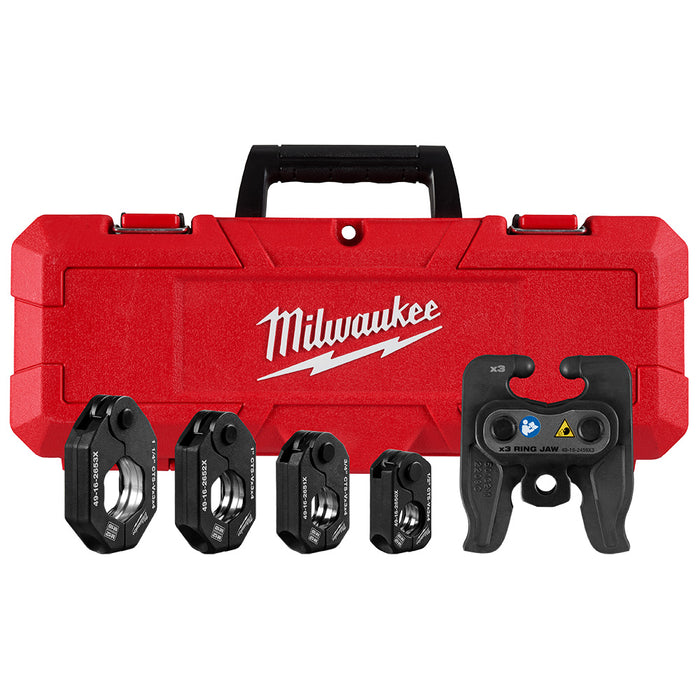 MILWAUKEE 1/2" - 1-1/4" CTS-V Pivoting Press Ring Kit