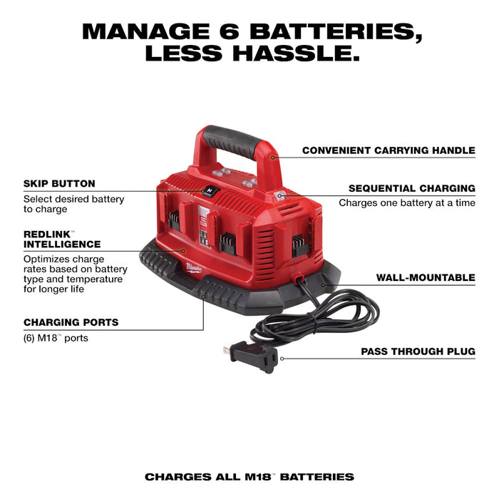 MILWAUKEE M18™ Six Pack Sequential Charger