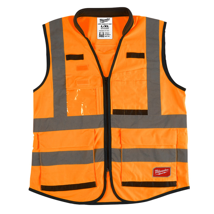 Hi Vis Orange Prfrm Sfty Vest-L/XL