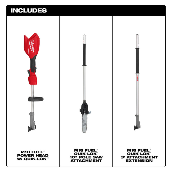 MILWAUKEE M18 FUEL™ QUIK-LOK™ Pole Saw (Tool Only)