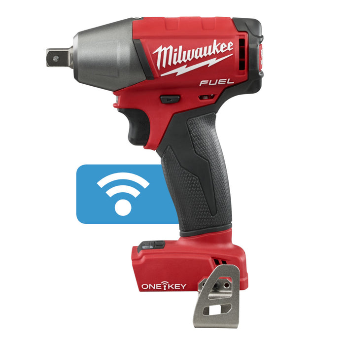 MILWAUKEE M18 FUEL™ con llave de impacto compacta ONE-KEY™ de 1/2" con pasador de retención (solo herramienta)