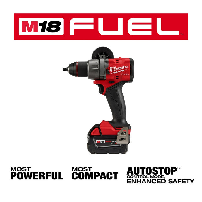 Kit de taladro/destornillador MILWAUKEE M18 FUEL™ de 1/2"