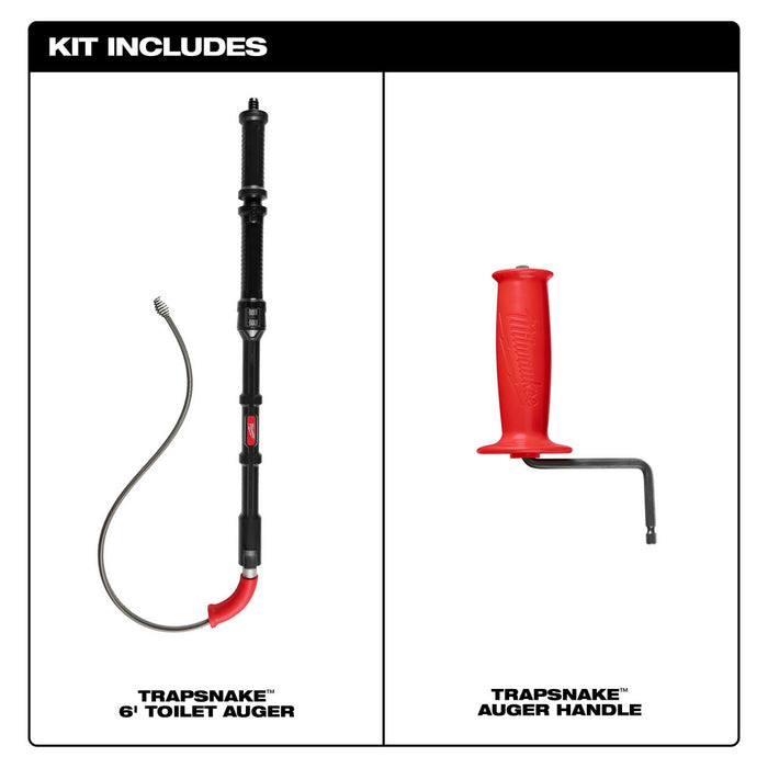 MILWAUKEE TRAPSNAKE™ 6' Toilet Auger