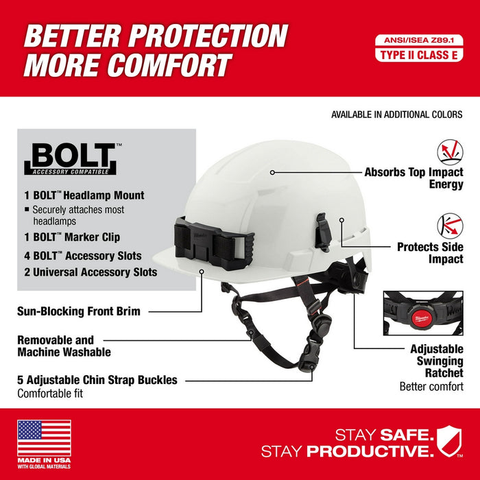 MILWAUKEE BOLT™ Front Brim Safety Helmet (USA) - Type 2
