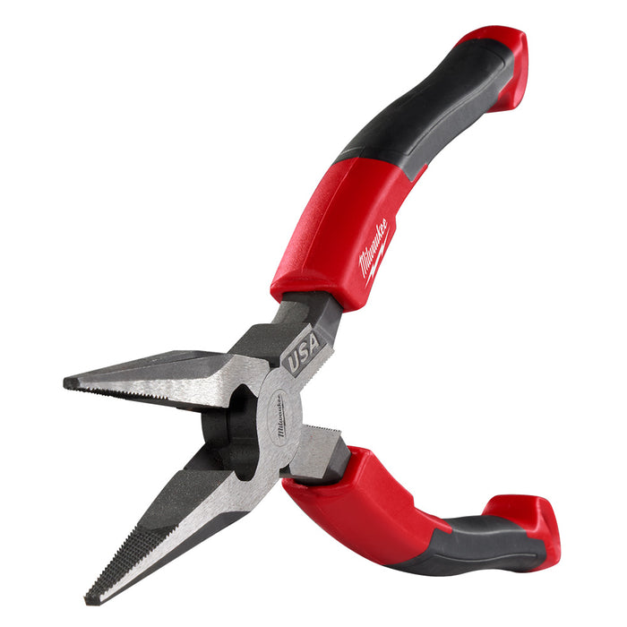 MILWAUKEE 8" Long Nose Comfort Pliers
