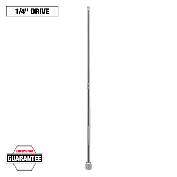 Extensión MILWAUKEE de 1/4" con accionamiento de 14"