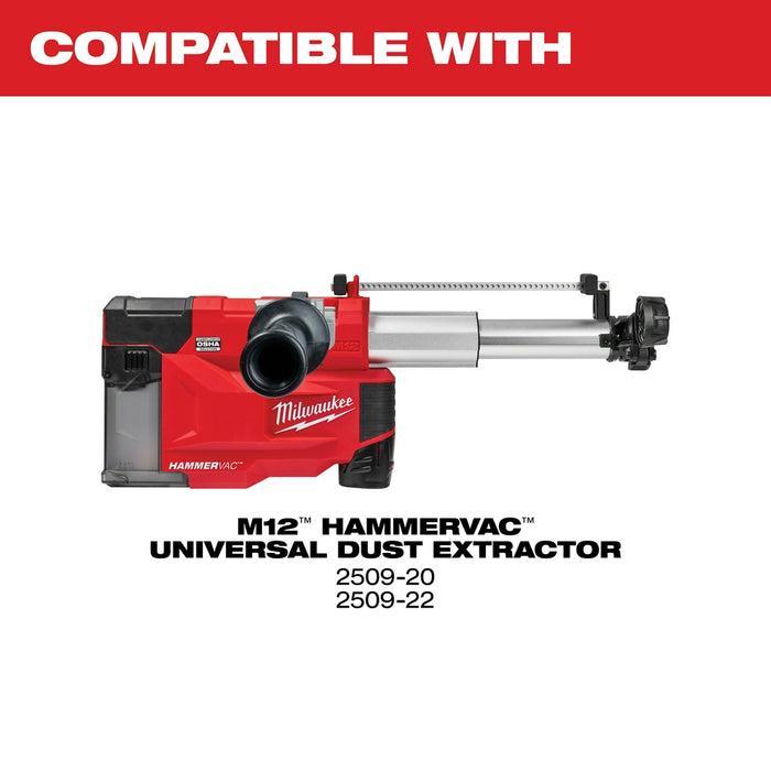 MILWAUKEE M12™ HAMMERVAC™ Universal Dust Extractor Dust Box, Filter, & Lid