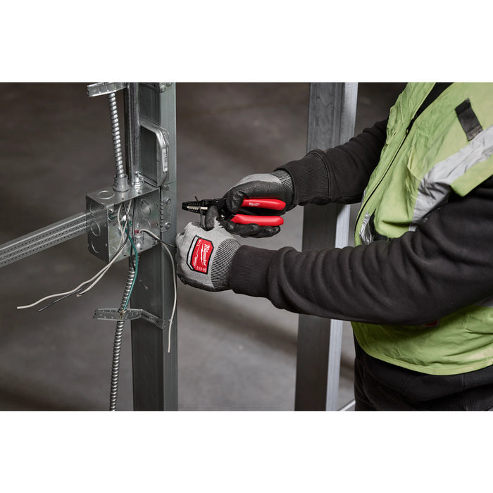 MILWAUKEE 10-24 AWG Compact Dipped Grip Wire Stripper & Cutter