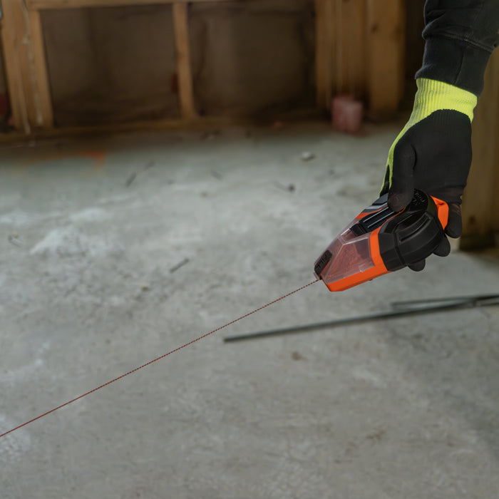 KLEIN TOOLS Auto-Retracting Chalk Line w/ Red Chalk