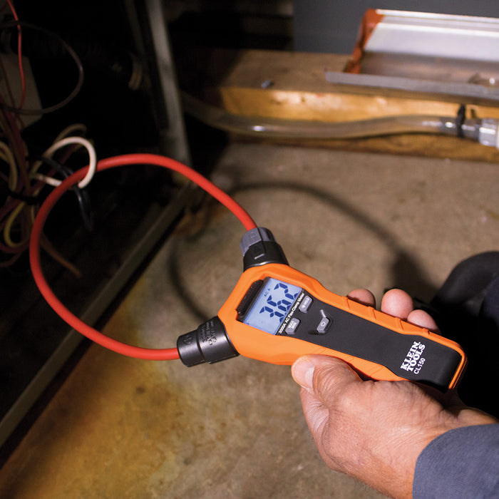 KLEIN TOOLS Clamp Meter, Digital AC Electrical Tester w/ 18" Flexible Clamp