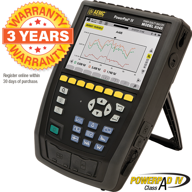 AEMC 2136.35 PowerPad® IV Model 8345 (No Probes)