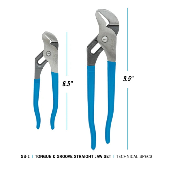 CHANNELLOCK 2pc Tongue & Groove Set