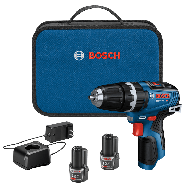 BOSCH 12V MAX Brushless 3/8" Hammer Drill/Driver Kit