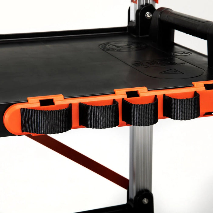 Crescent SITERUNNER 3 Shelf Folding Jobsite Cart F3SCBL