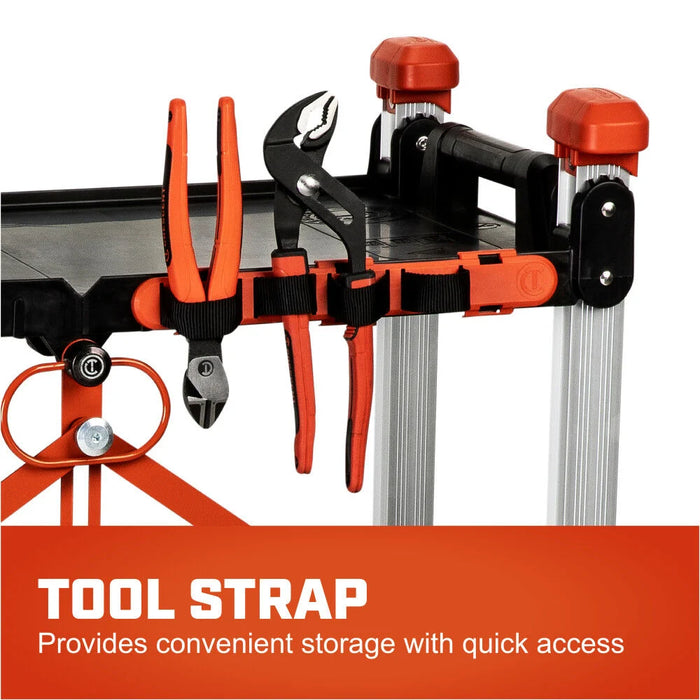 Crescent SITERUNNER 3 Shelf Folding Jobsite Cart F3SCBL