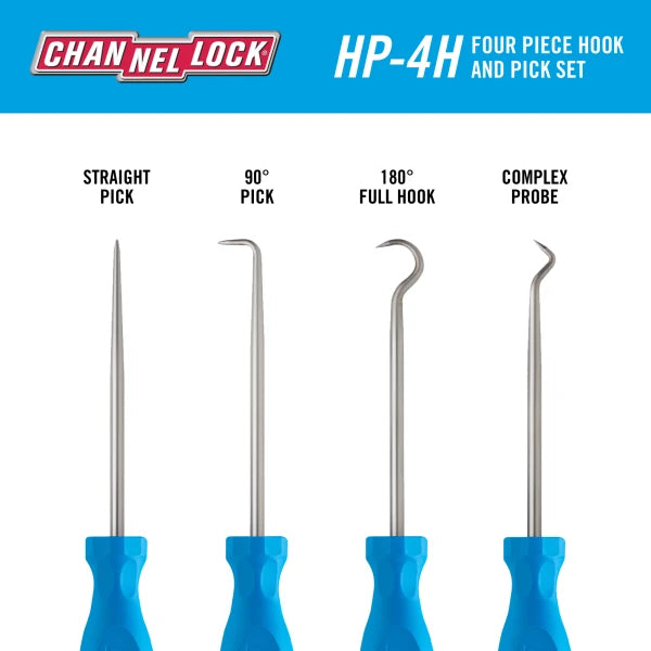 CHANNELLOCK 4pc Precision Hook & Pick Set