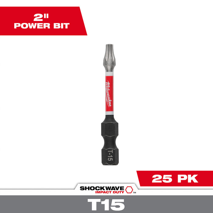 Milwaukee Tools (25) 2IN POWER BIT T15 48-32-4783
