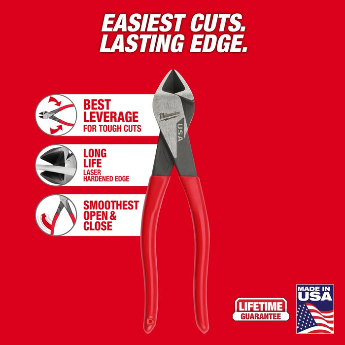 Alicates de corte sumergidos diagonales de 8" MILWAUKEE