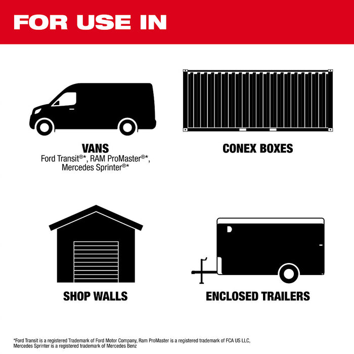 Milwaukee 48-21-8070 PACKOUT Modular Storage System Rack Kit w/ Sliding Drawers