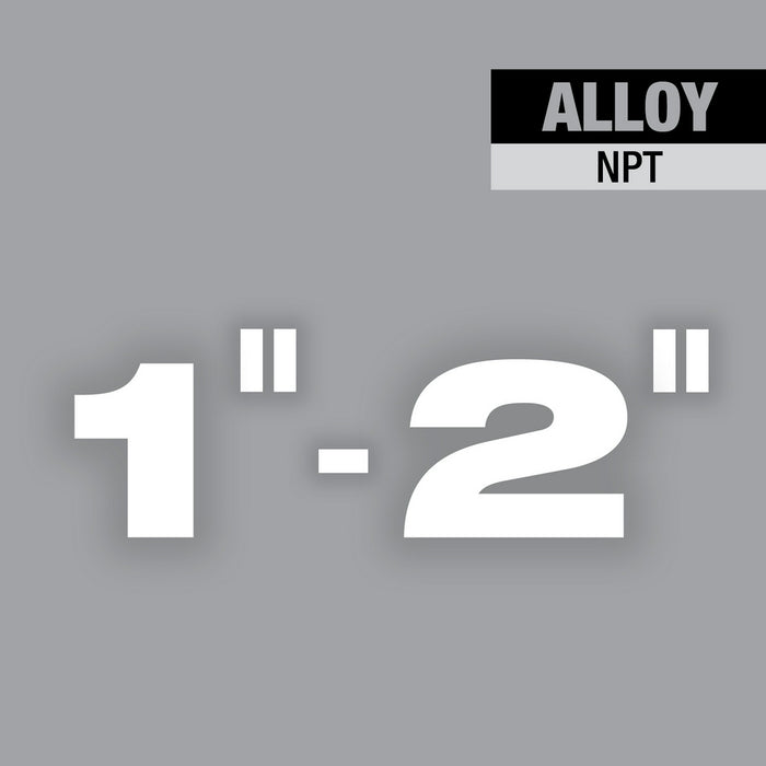 MILWAUKEE 1"-2" ALLOY NPT Universal Pipe Threading Dies