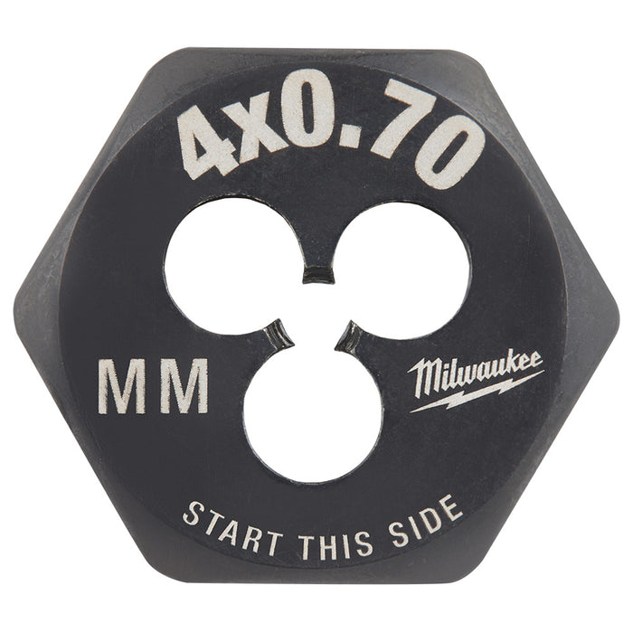 Troquel de roscado hexagonal métrico de 1" MILWAUKEE