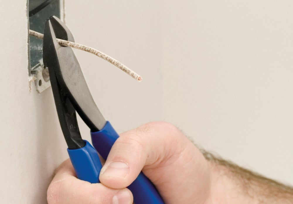 KLEIN TOOLS 8" Heavy-Duty Angled Nose Diagonal Cutting Pliers