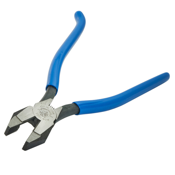 KLEIN TOOLS 9" Heavy-Duty Spring Loaded Square Nose Ironworker's Pliers