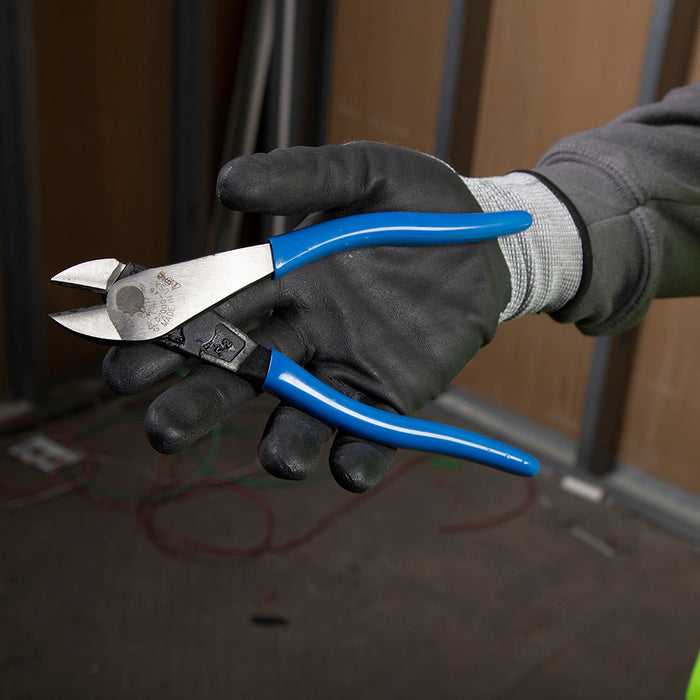 KLEIN TOOLS 8" Heavy-Duty Angled Nose Diagonal Cutting Pliers