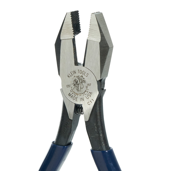 KLEIN TOOLS 9" Spring Loaded Square Nose Ironworker's Pliers