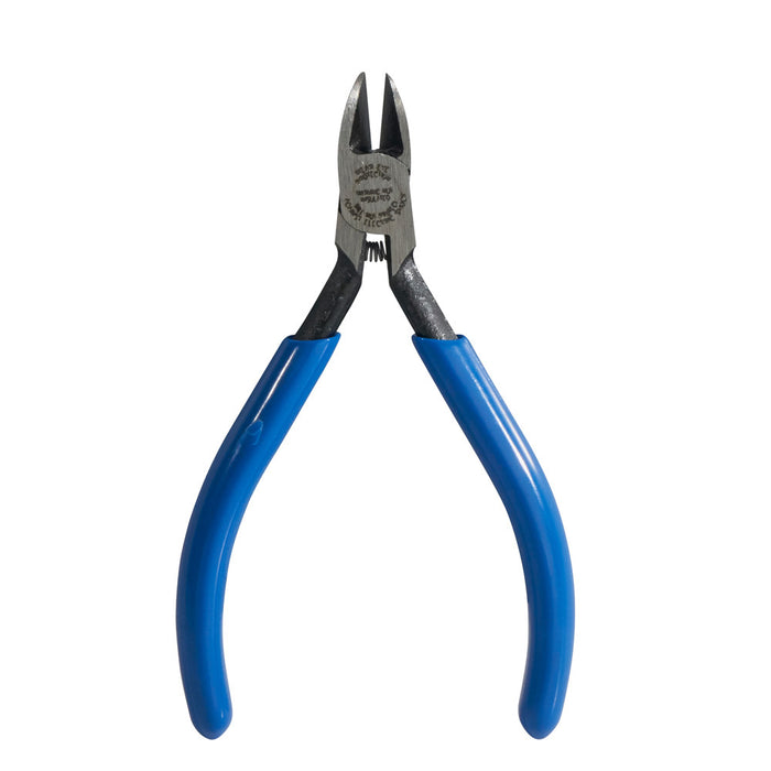KLEIN TOOLS 4" Spring Loaded Tapered Nose Diagonal Cutting Electronics Pliers