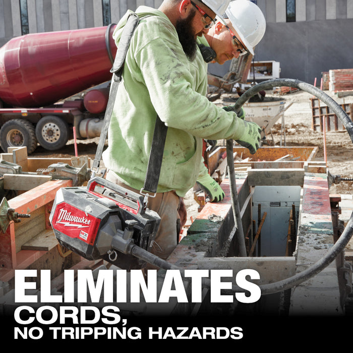 Cabezal vibrador de acero para hormigón MILWAUKEE de 1-3/4"