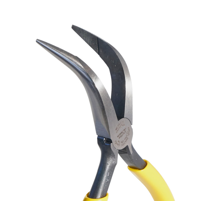 KLEIN TOOLS 6-1/2" Curved Long Needle Nose Pliers