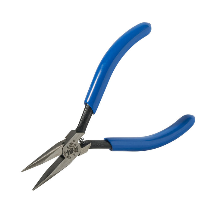 KLEIN TOOLS 4" Spring-Loaded Slim Needle Nose Electronics Pliers